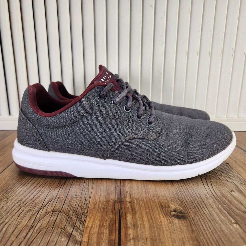 Travis Mathew Teh Daily 2.0 Woven Sneakers Mens Sz 9 Grey Casual Everyday Shoes
